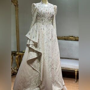 Designer Ahmed Elakad NEW custom modest couture gown